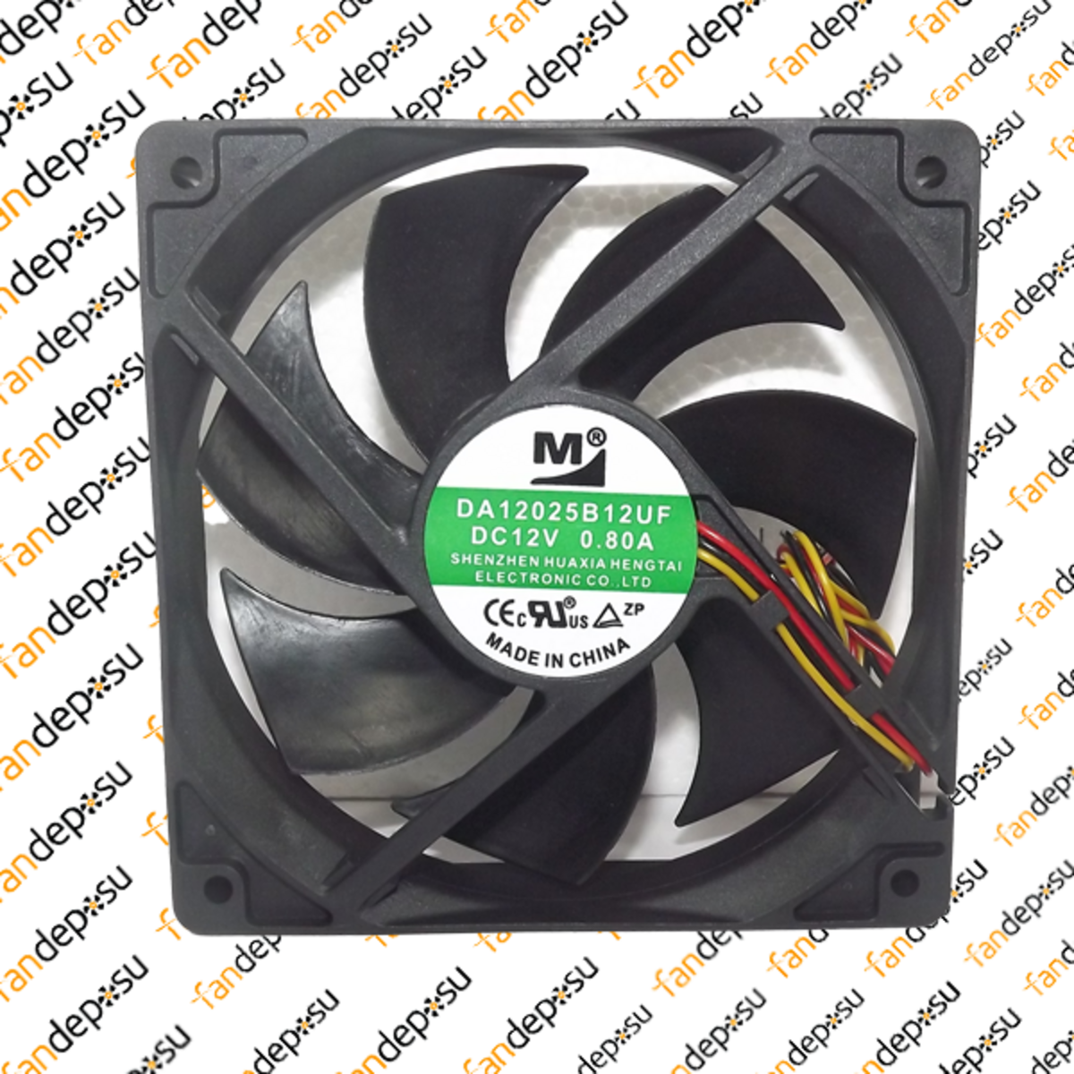 M FAN DA12025B12UF  120x120x25mm 12V DC 0.80A PLASTİK KASA PLASTİK KANAT FAN