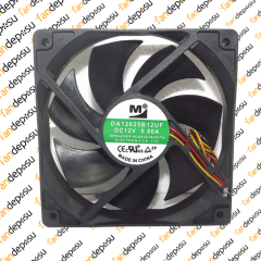 M FAN DA12025B12UF  120x120x25mm 12V DC 0.80A PLASTİK KASA PLASTİK KANAT FAN