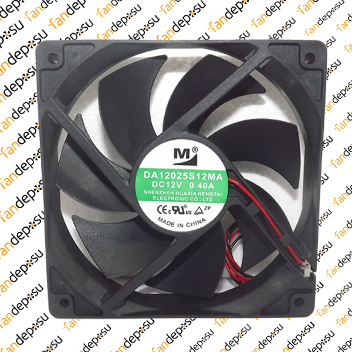 M FAN DA12025S12MA  120x120x25mm 12V DC 0.40A PLASTİK KASA PLASTİK KANAT FAN