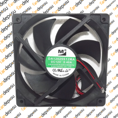 M FAN DA12025S12MA  120x120x25mm 12V DC 0.40A PLASTİK KASA PLASTİK KANAT FAN