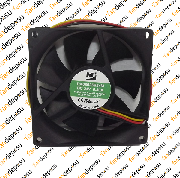M FAN DA08025B24M 80x80x25mm 24V DC 0.30A PLASTİK KASA PLASTİK KANAT FAN