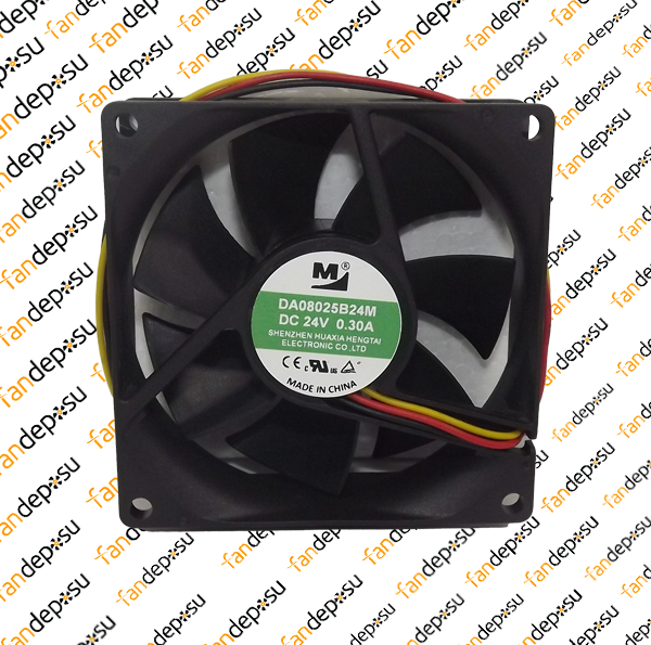 M FAN DA08025B24M 80x80x25mm 24V DC 0.30A PLASTİK KASA PLASTİK KANAT FAN