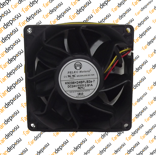 PELKO K9238H24BPLB2a-7 92x92x38mm 24V DC 0.81A PLASTİK KASA PLASTİK KANAT FAN