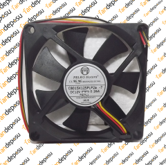 PELKO C8015X12SPLP2a-7  80x80x15mm 12V DC 0.26A PLASTİK KASA PLASTİK KANAT FAN