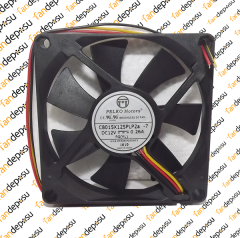 PELKO C8015X12SPLP2a-7  80x80x15mm 12V DC 0.26A PLASTİK KASA PLASTİK KANAT FAN
