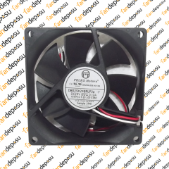 PELKO D8025X24BPLP3a-7 80x80x25mm 24V DC 0.12A PLASTİK KASA PLASTİK KANAT FAN