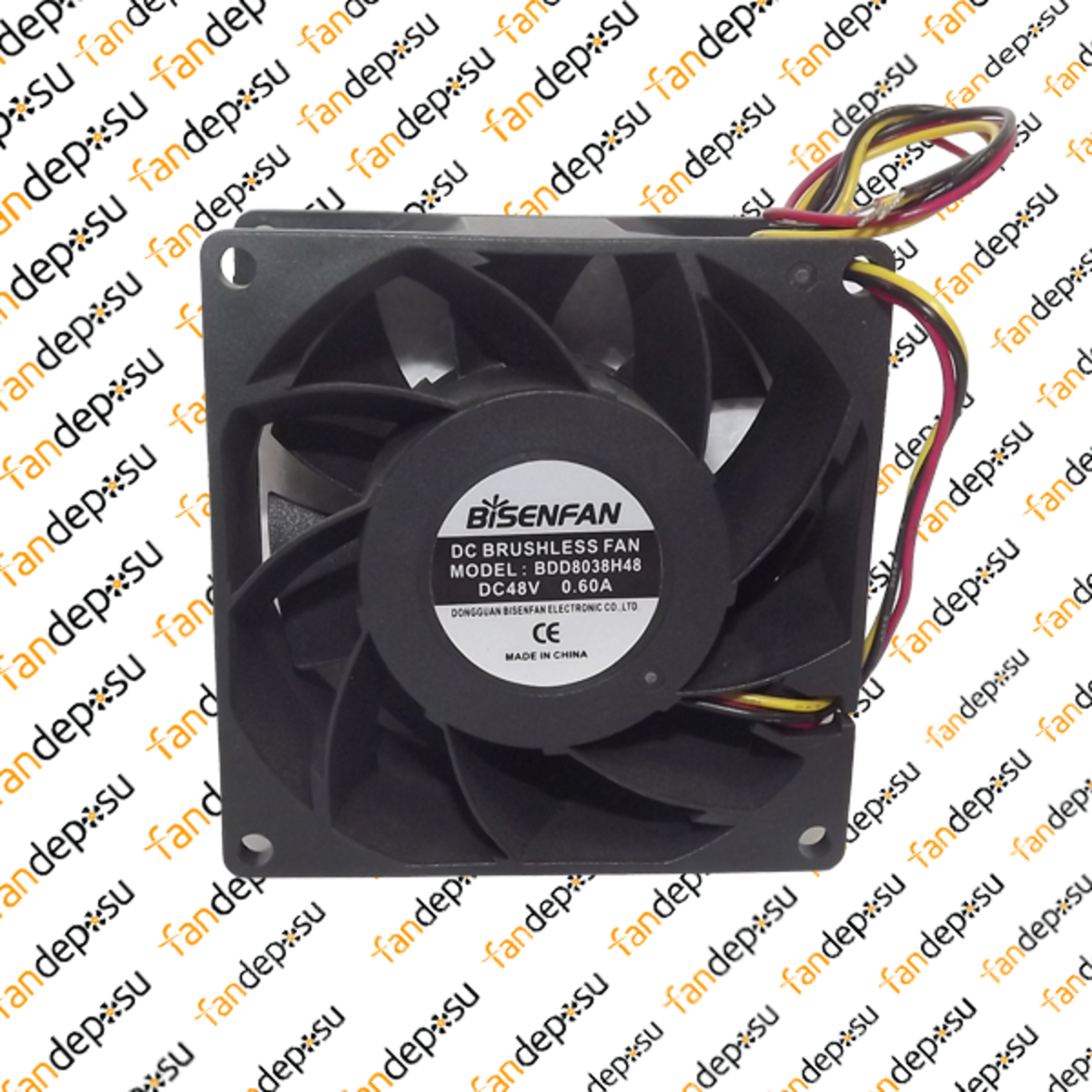 BİSEN BDD8038H48  80x80x38mm 48V DC 0.60A PLASTİK KASA PLASTİK KANAT FAN