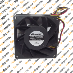 BİSEN BDD8038H48  80x80x38mm 48V DC 0.60A PLASTİK KASA PLASTİK KANAT FAN