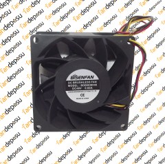 BİSEN BDD8038H48  80x80x38mm 48V DC 0.60A PLASTİK KASA PLASTİK KANAT FAN