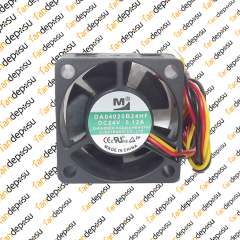 M FAN DA04020B24HF  40x40x20mm 24V DC 0.12A PLASTİK KASA PLASTİK KANAT FAN