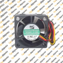 M FAN DA04020B24HF  40x40x20mm 24V DC 0.12A PLASTİK KASA PLASTİK KANAT FAN