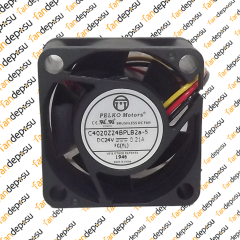 PELKO C4020Z24BPLB2a-5  40x40x20mm 24V DC 0.21A PLASTİK KASA PLASTİK KANAT FAN