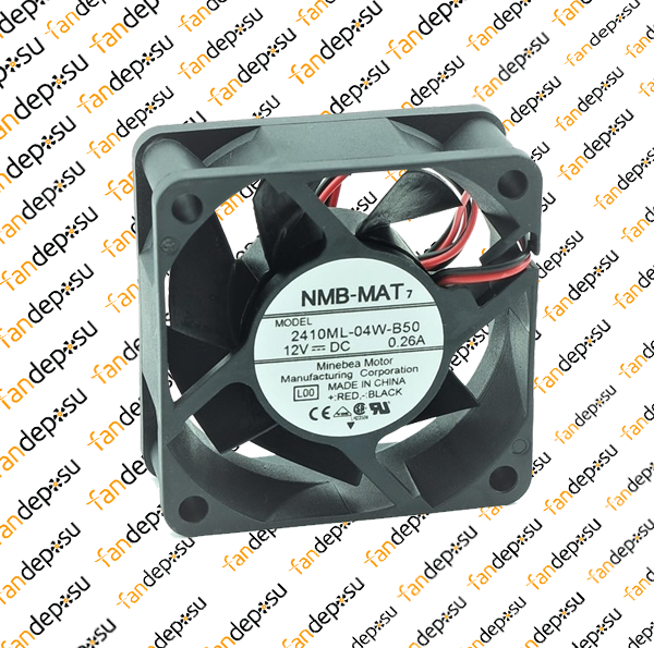 NMB 2410ML-04W-B50  60x60x25mm 12V DC 0.26A FANUC FAN