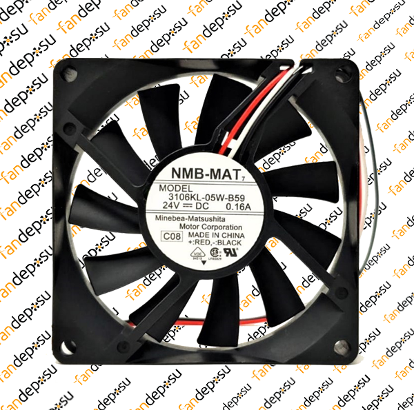 NMB 3106KL-05W-B59 (A90L-0001-0422) 80x80x15mm 24V DC 0.16A FANUC FAN