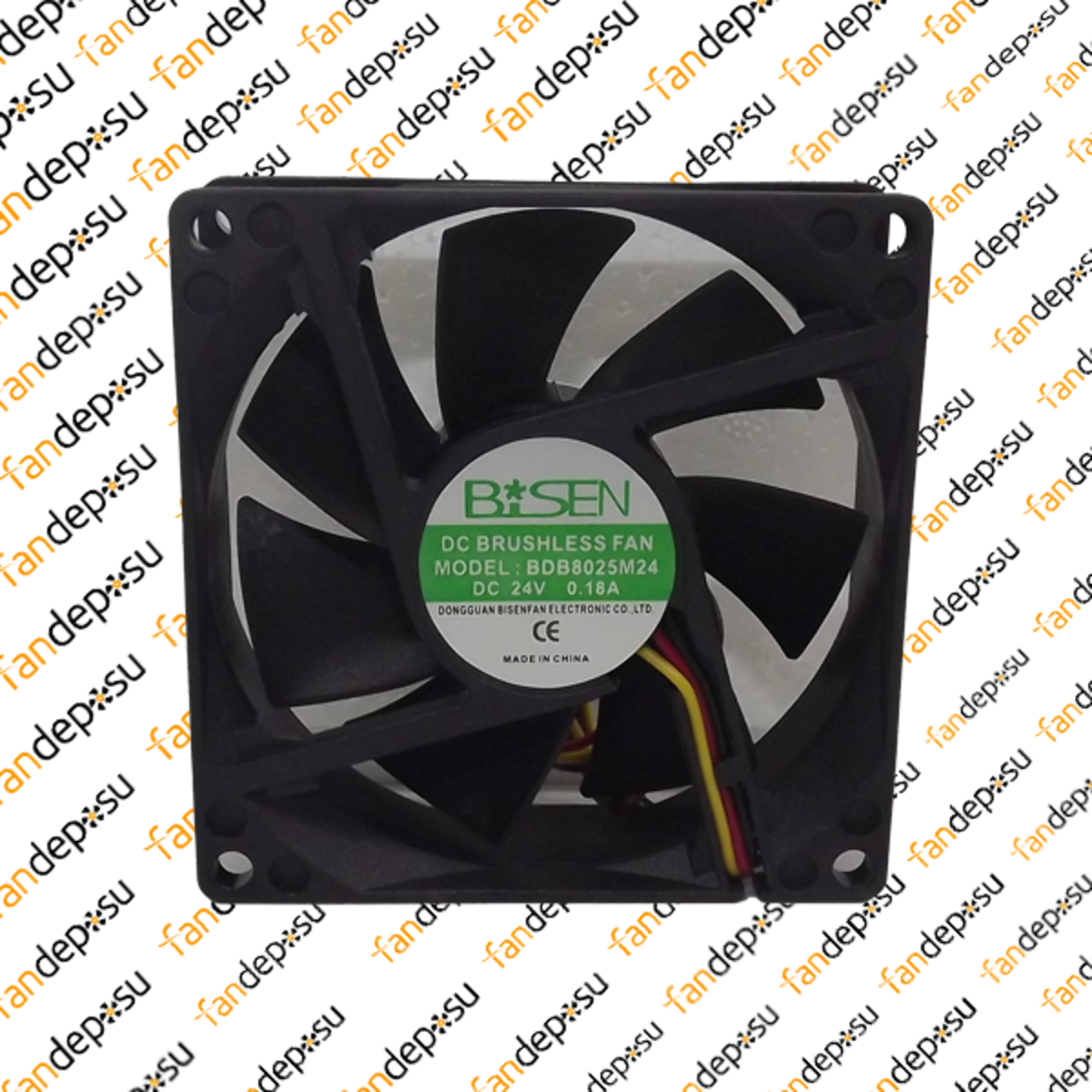 BİSEN BDB8025M24  80x80x25mm 24V DC 0.18A PLASTİK KASA PLASTİK KANAT FAN
