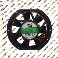 M FAN DA17040B12MF  172x150x40mm 12V DC 1.00A PLASTİK KASA PLASTİK KANAT FAN