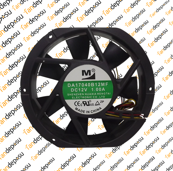 M FAN DA17040B12MF  172x150x40mm 12V DC 1.00A PLASTİK KASA PLASTİK KANAT FAN