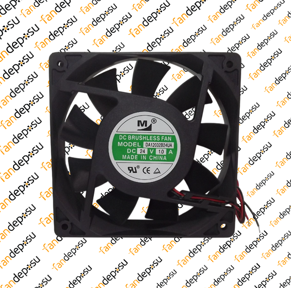M FAN DA12032B24UA  120x120x32mm 24V DC 1.0A PLASTİK KASA PLASTİK KANAT FAN
