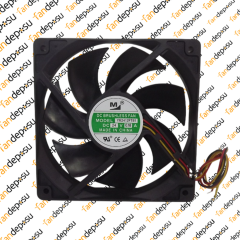 M FAN YM2412PTB1  120x120x25mm 24V DC 0.18A PLASTİK KASA PLASTİK KANAT FAN