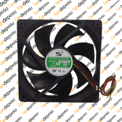 M FAN YM2412PTB1  120x120x25mm 24V DC 0.18A PLASTİK KASA PLASTİK KANAT FAN