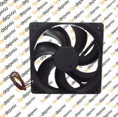 M FAN YM2412PTB1  120x120x25mm 24V DC 0.18A PLASTİK KASA PLASTİK KANAT FAN