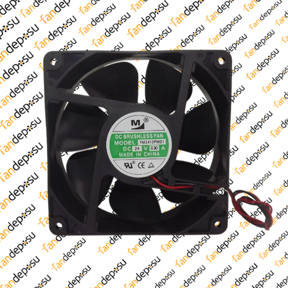 M FAN YM2412PMS1  120x120x38mm 24V DC 0.30A PLASTİK KASA PLASTİK KANAT FAN