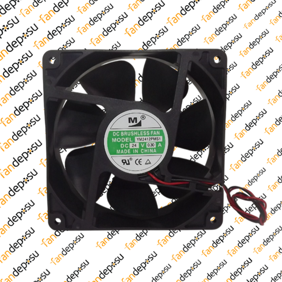 M FAN YM2412PMS1  120x120x38mm 24V DC 0.30A PLASTİK KASA PLASTİK KANAT FAN