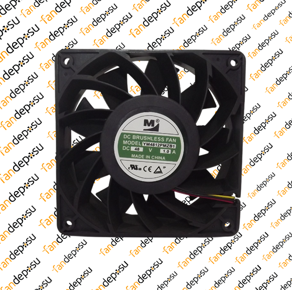 M FAN YM4812PMZB1  120x120x38mm 48V DC 1.0A PLASTİK KASA PLASTİK KANAT FAN