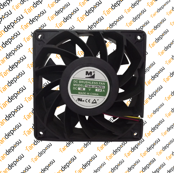 M FAN YM4812PMZB1  120x120x38mm 48V DC 1.0A PLASTİK KASA PLASTİK KANAT FAN