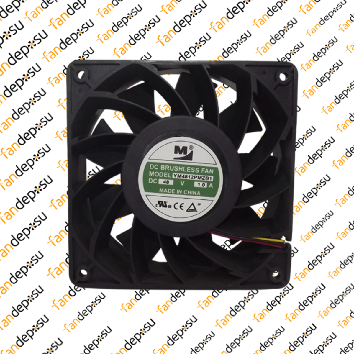 M FAN YM4812PMZB1  120x120x38mm 48V DC 1.0A PLASTİK KASA PLASTİK KANAT FAN