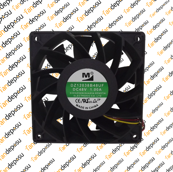 M FAN DZ12038B48UF  120x120x38mm 48V DC 1.00A PLASTİK KASA PLASTİK KANAT FAN