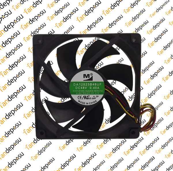 M FAN DA12025B48UF  120x120x25mm 48V DC 0.40A PLASTİK KASA PLASTİK KANAT FAN