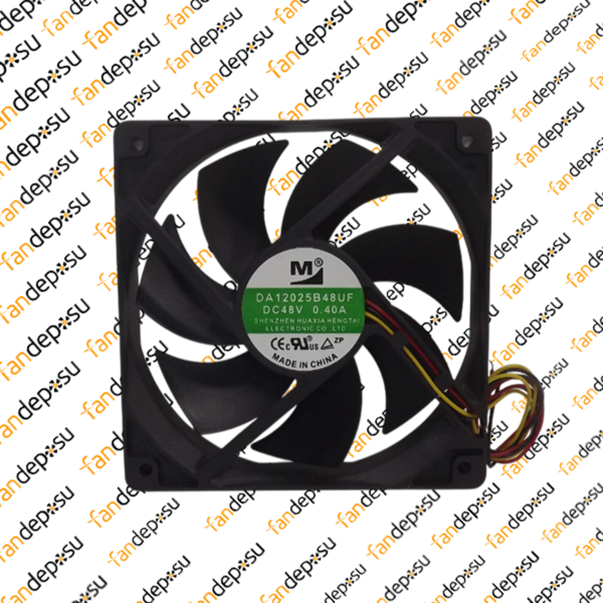 M FAN DA12025B48UF  120x120x25mm 48V DC 0.40A PLASTİK KASA PLASTİK KANAT FAN