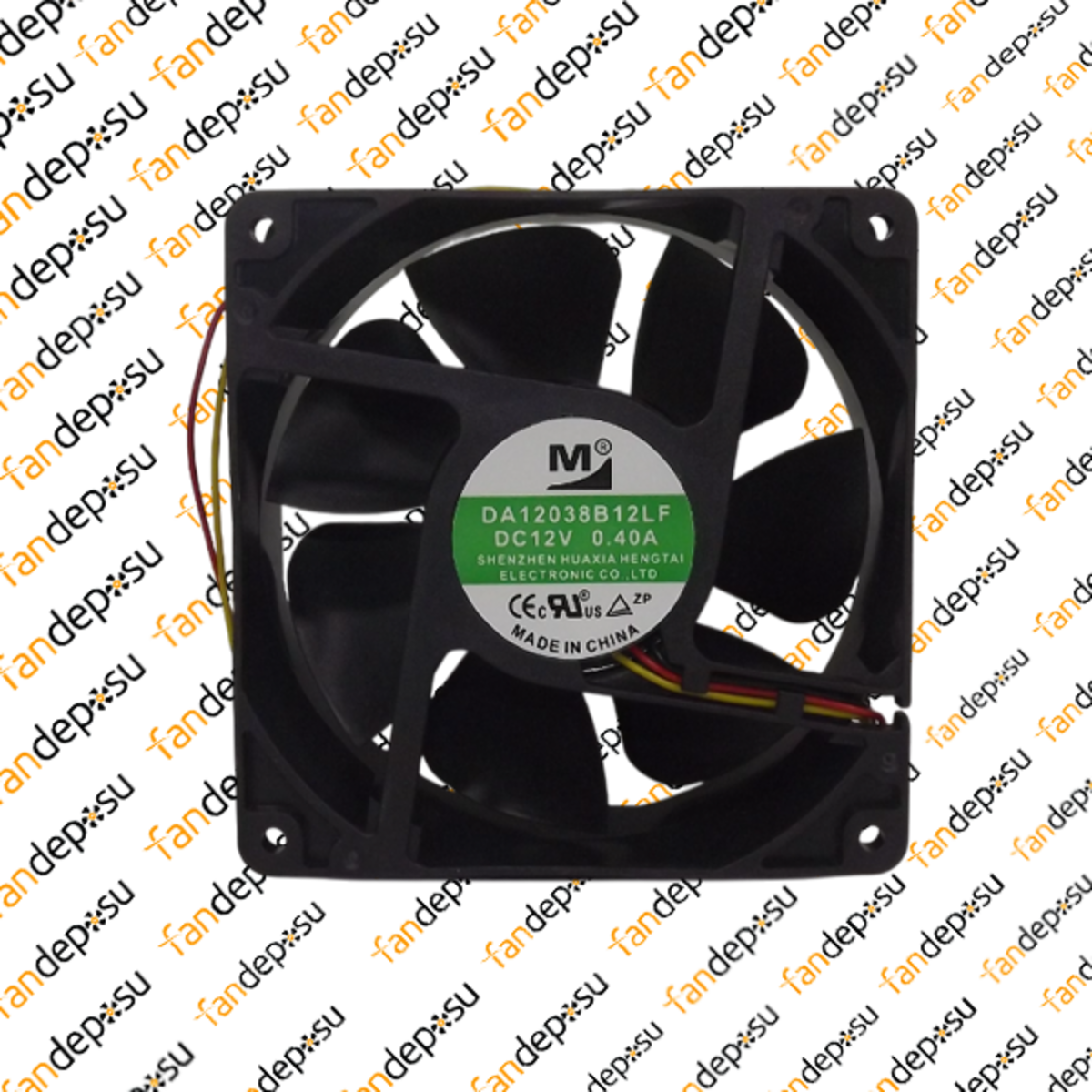 M FAN DA12038B12LF  120x120x38mm 12V DC 0.40A PLASTİK KASA PLASTİK KANAT FAN