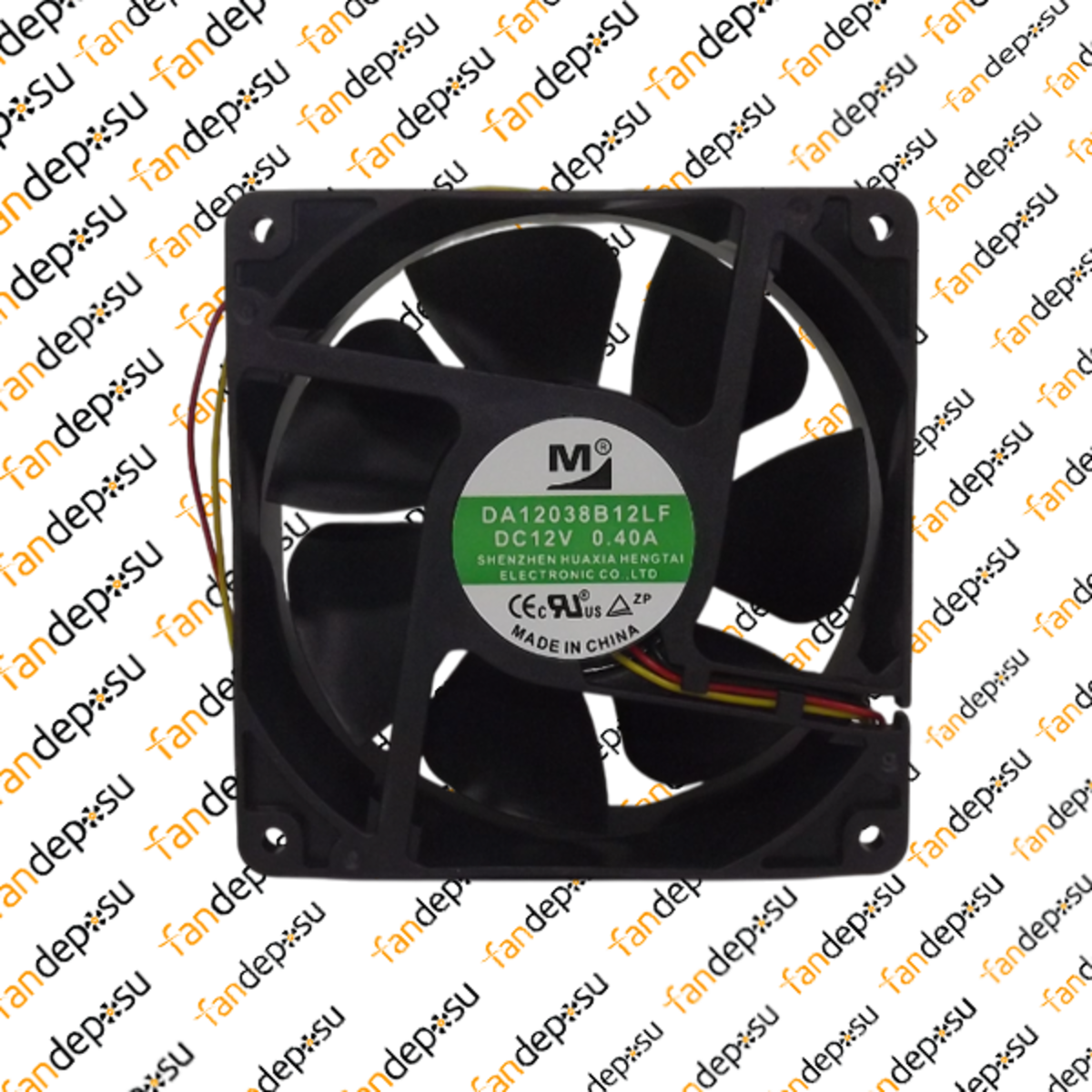 M FAN DA12038B12LF  120x120x38mm 12V DC 0.40A PLASTİK KASA PLASTİK KANAT FAN