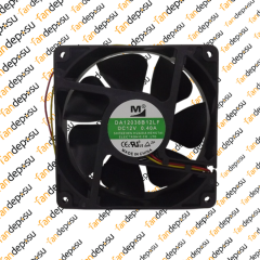 M FAN DA12038B12LF  120x120x38mm 12V DC 0.40A PLASTİK KASA PLASTİK KANAT FAN