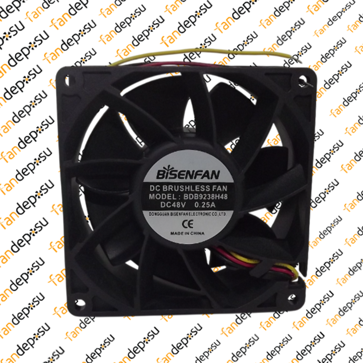 BİSEN BDB9238H48  92x92x38mm 48V DC 0.25A PLASTİK KASA PLASTİK KANAT FAN