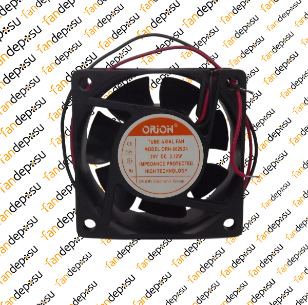ORION ORN-6025D4  60x60x25mm 24V DC 3.12W PLASTİK KASA PLASTİK KANAT FAN