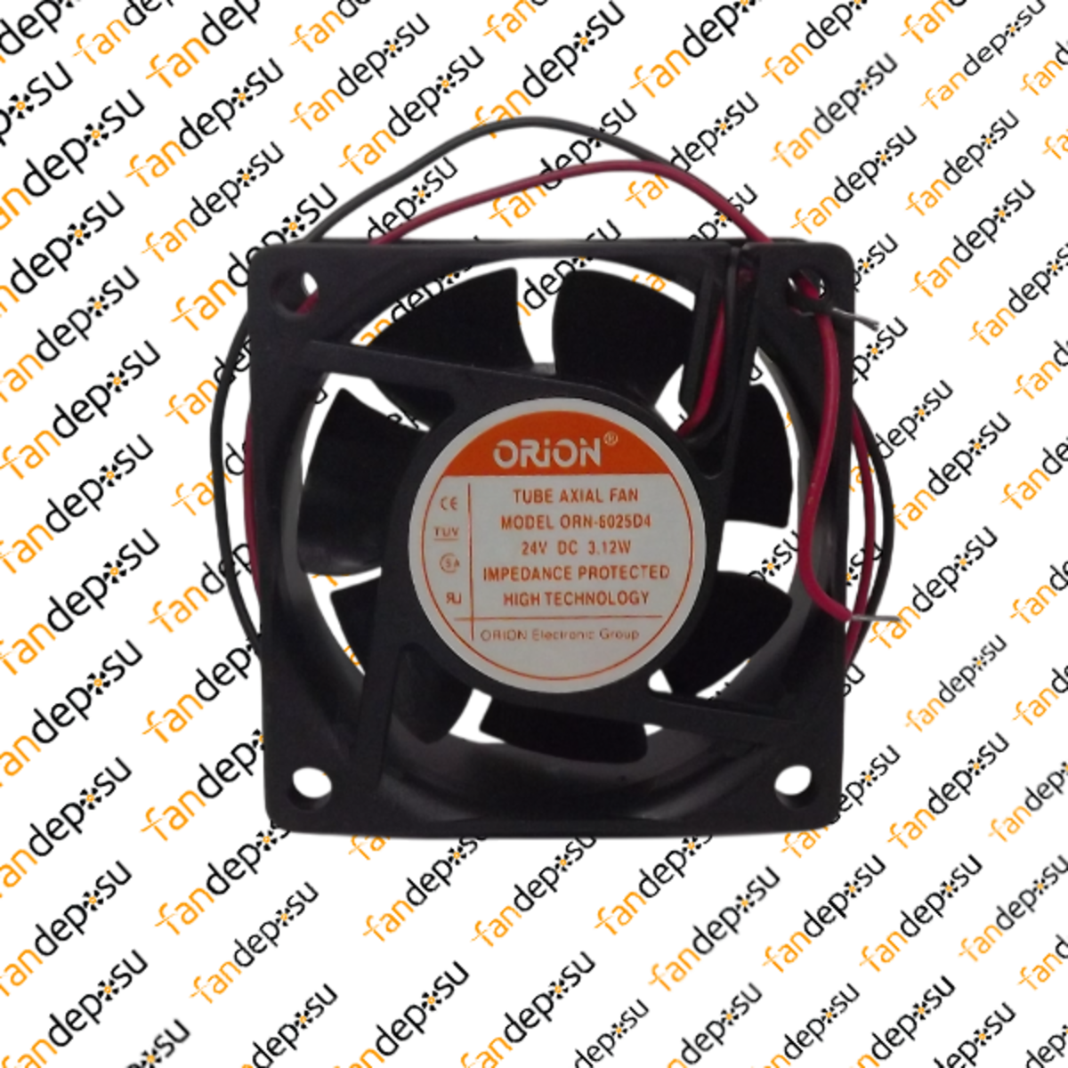 ORION ORN-6025D4  60x60x25mm 24V DC 3.12W PLASTİK KASA PLASTİK KANAT FAN