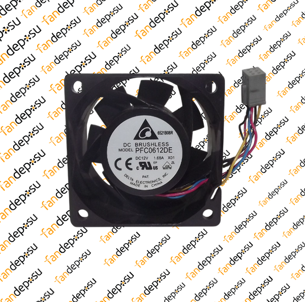 DELTA PFC0612DE  60x60x38mm 12V DC 1.68A METAL KASA PLASTİK KANAT FAN