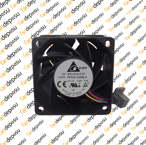 DELTA PFR0612DHE-A  60x60x38mm 12V DC 2.00A PLASTİK KASA PLASTİK KANAT FAN