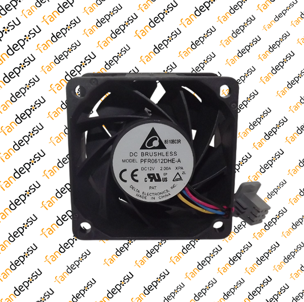 DELTA PFR0612DHE-A  60x60x38mm 12V DC 2.00A PLASTİK KASA PLASTİK KANAT FAN