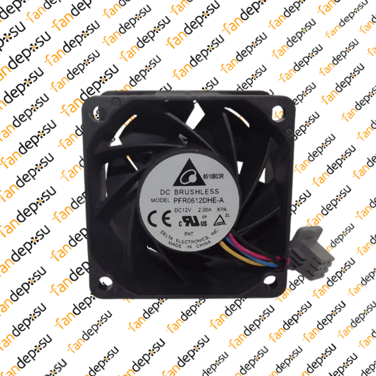 DELTA PFR0612DHE-A  60x60x38mm 12V DC 2.00A PLASTİK KASA PLASTİK KANAT FAN