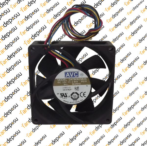 AVC DATB0825B2S  80x80x25mm 12V DC 0.84A PLASTİK KASA PLASTİK KANAT FAN