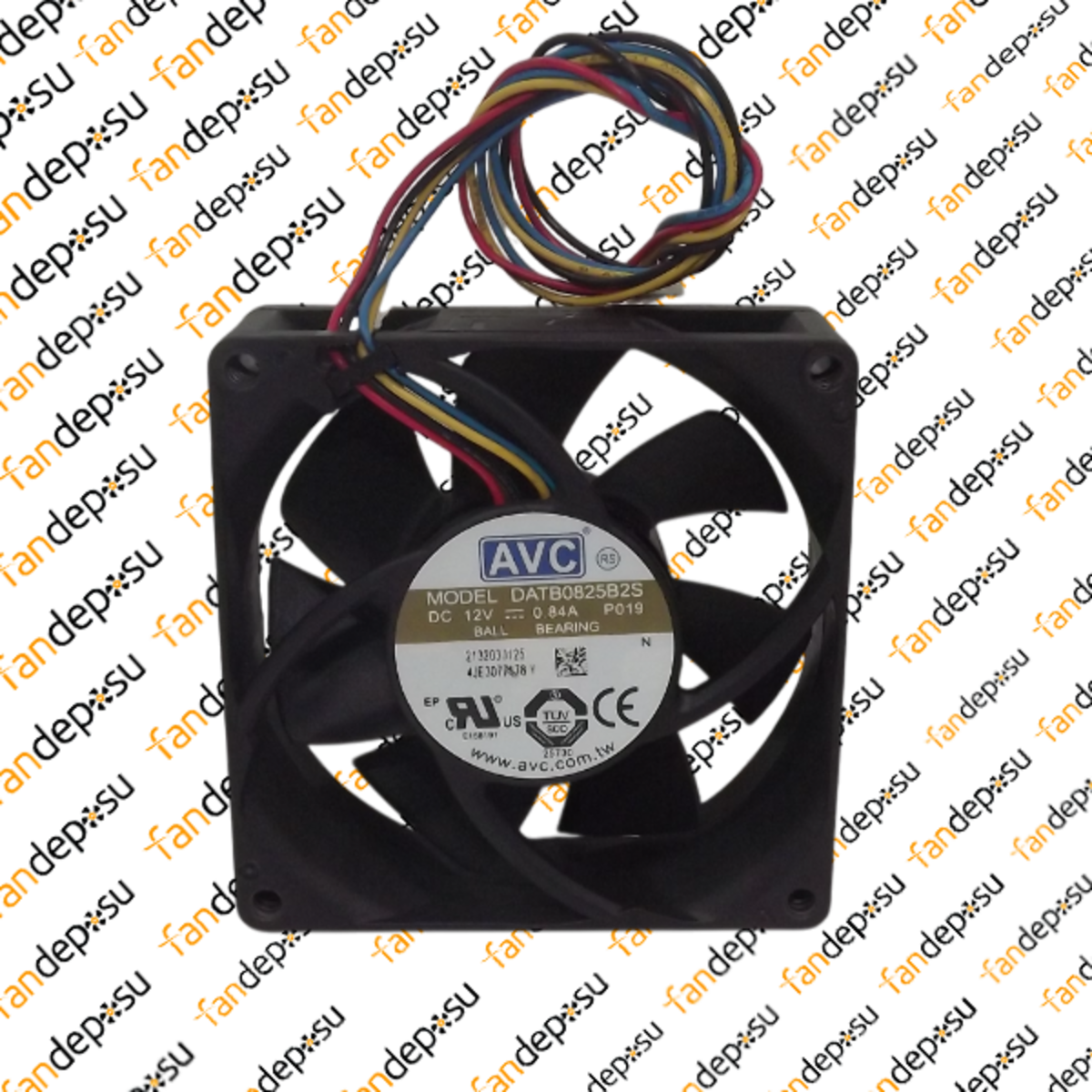 AVC DATB0825B2S  80x80x25mm 12V DC 0.84A PLASTİK KASA PLASTİK KANAT FAN