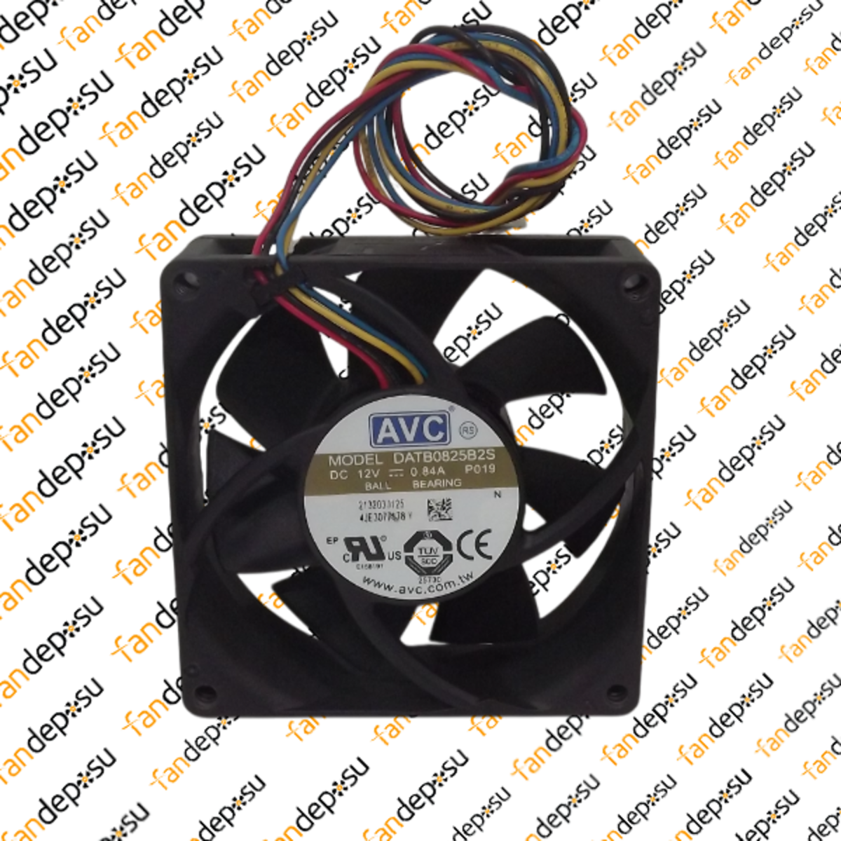AVC DATB0825B2S  80x80x25mm 12V DC 0.84A PLASTİK KASA PLASTİK KANAT FAN