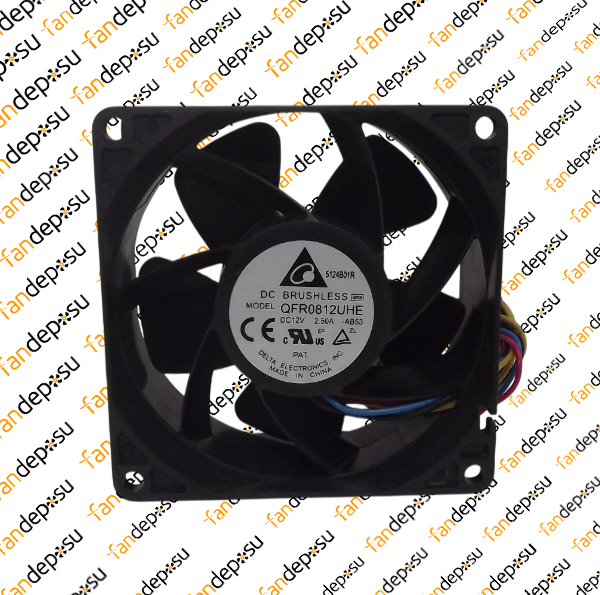 DELTA QFR0812UHE  80x80x38mm 12V DC 2.50A PLASTİK KASA PLASTİK KANAT FAN