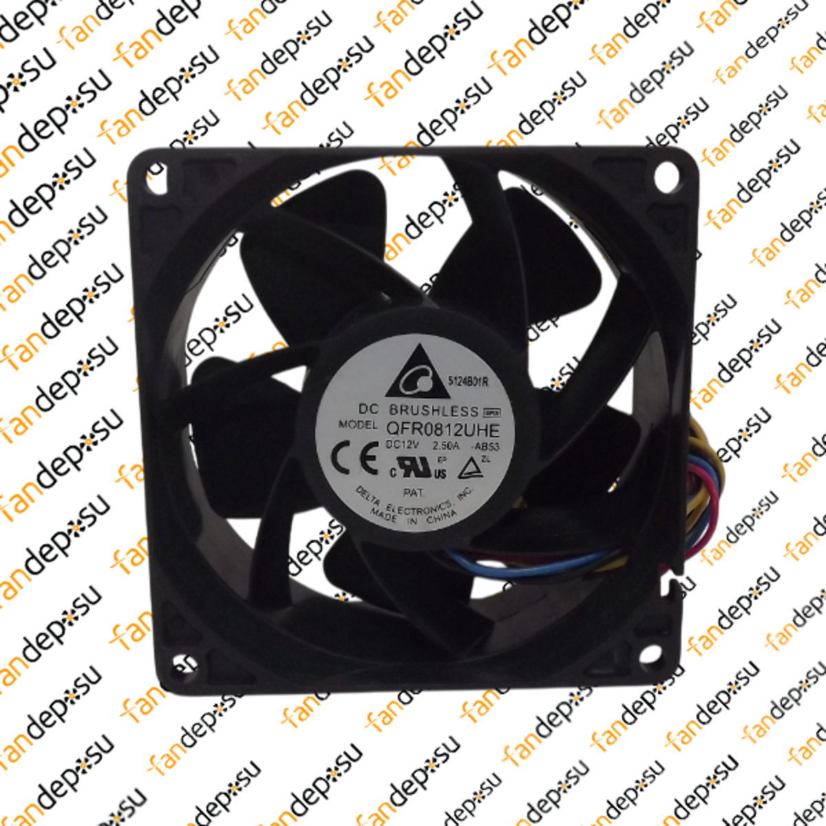 DELTA QFR0812UHE  80x80x38mm 12V DC 2.50A PLASTİK KASA PLASTİK KANAT FAN