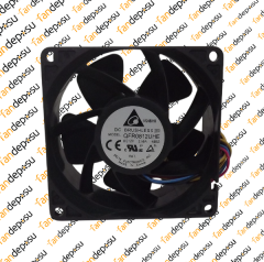 DELTA QFR0812UHE  80x80x38mm 12V DC 2.50A PLASTİK KASA PLASTİK KANAT FAN