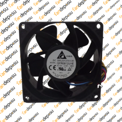 DELTA QFR0812UHE  80x80x38mm 12V DC 2.50A PLASTİK KASA PLASTİK KANAT FAN